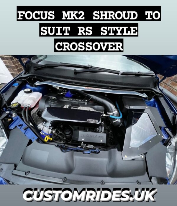 FOCUS MK2 PRE-FACELIFT & FACELIFT Aluminium cold air shroud with perspex window to suit RS slam panel - Image 4
