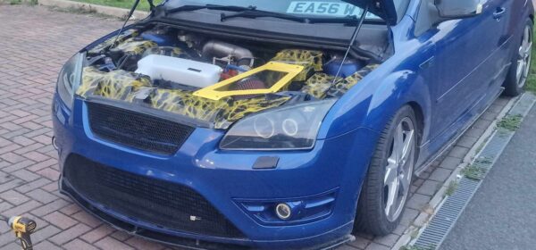 FOCUS MK2 PRE-FACELIFT & FACELIFT Aluminium cold air shroud with perspex window to suit RS slam panel - Image 24