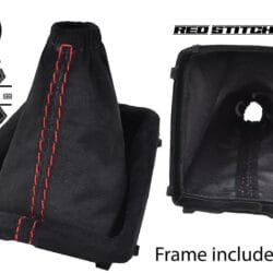 SUEDE GEAR GAITERS WITH PLASTIC FRAME FOR FORD FOCUS MK2 FACELIFT 08-2011
