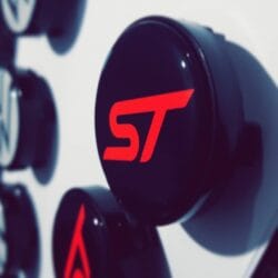 ST Logo Self leveling magnetic alloy wheel centre caps adapter + faces PACK OF 4
