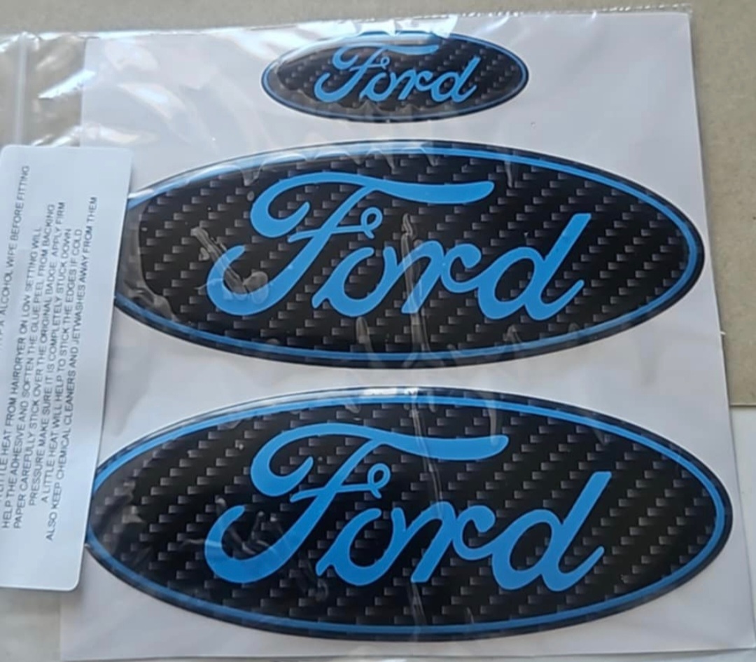 FOCUS MK2 Including ST & RS FRONT, REAR & STEERING WHEEL GEL BADGES SET OF THREE - Image 2