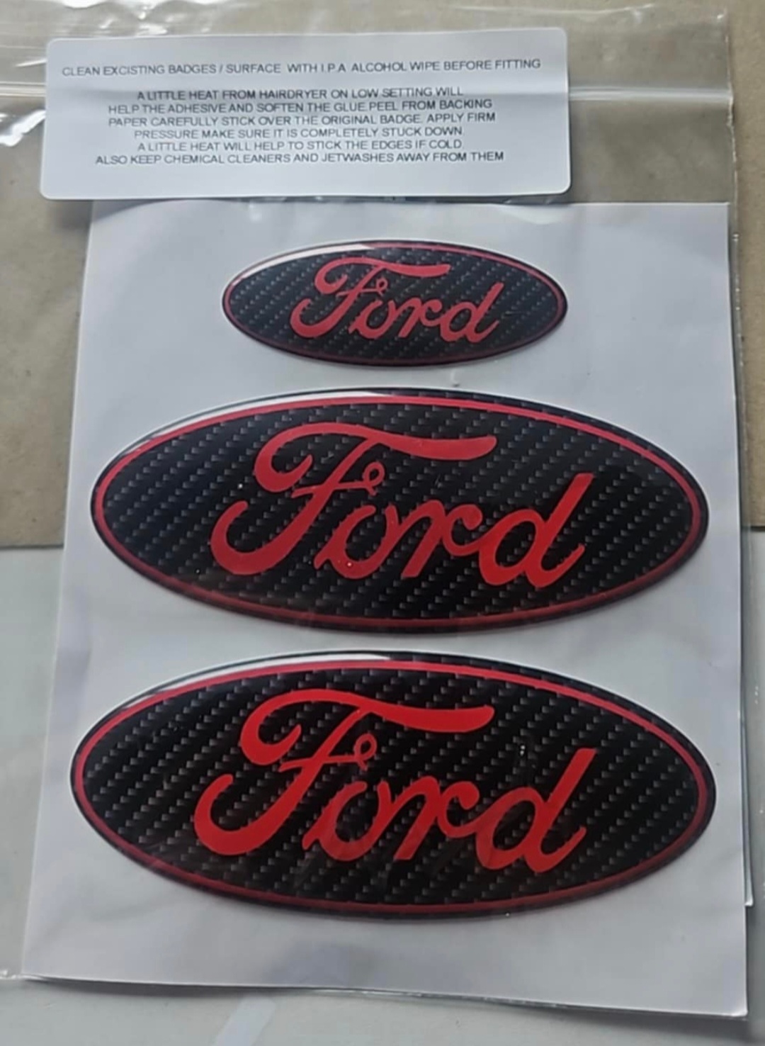 FOCUS MK2 Including ST & RS FRONT, REAR & STEERING WHEEL GEL BADGES SET OF THREE - Image 23