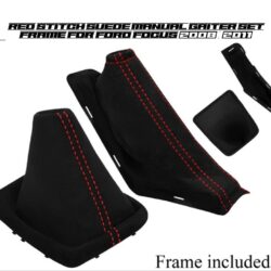 SUEDE MANUAL GEAR GAITER & HAND BRAKE SET FOR FORD FOCUS MK2 Facelift 2008 - 2011