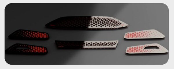 Focus MK3.5 RCC Front upper, lower grille & Fog light covers - HIVE DESIGN