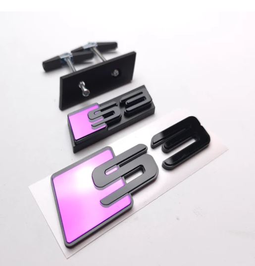 Audi S custom front & rear badges